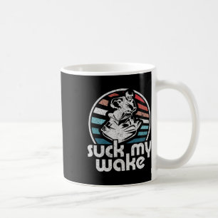 Suck My Wake Jet Ski Retro 70s Funny Jet Skiing Vi Coffee Mug