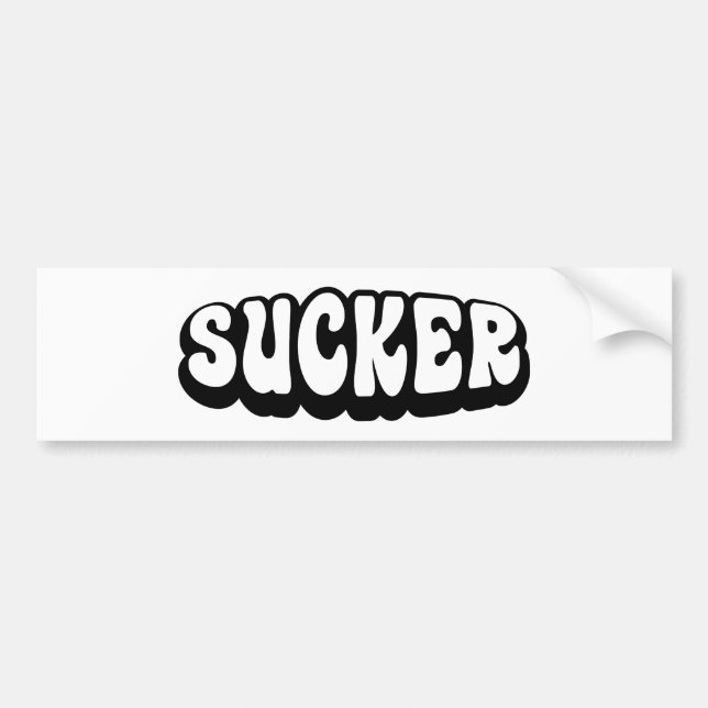 SUCKER BUMPER STICKER (Front)