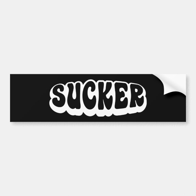 SUCKER BUMPER STICKER (Front)