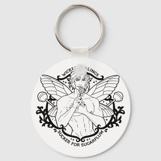 "Sucker for Sugarplum" Keychain (Front)