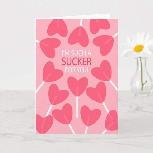 Sucker for You - Valentine's Day Card (Small Plant)
