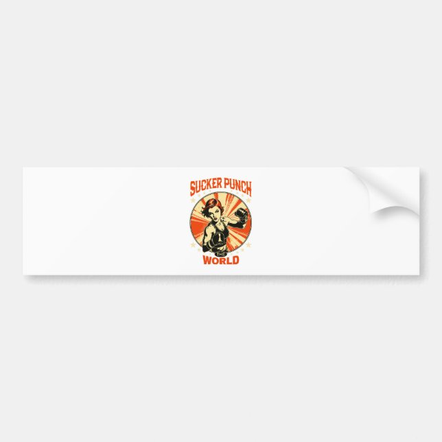 Sucker Punch the World Bumper Sticker (Front)