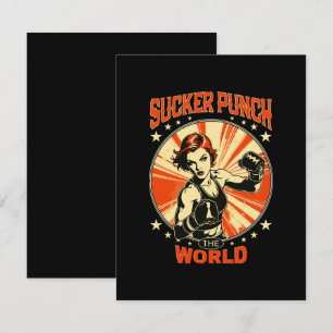 Sucker Punch the World Card