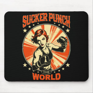 Sucker Punch the World Mouse Pad
