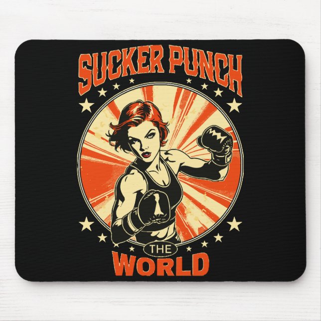 Sucker Punch the World Mouse Pad (Front)