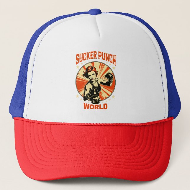 Sucker Punch the World Trucker Hat (Front)