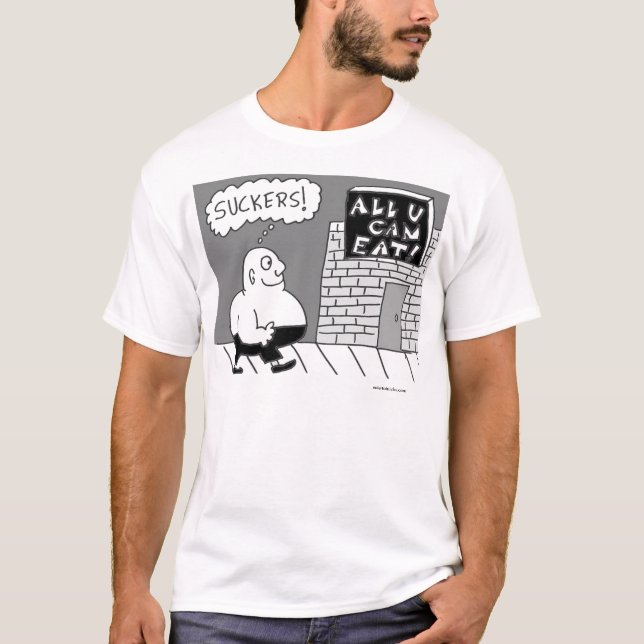 suckersbig, entertainicle.com T-Shirt (Front)