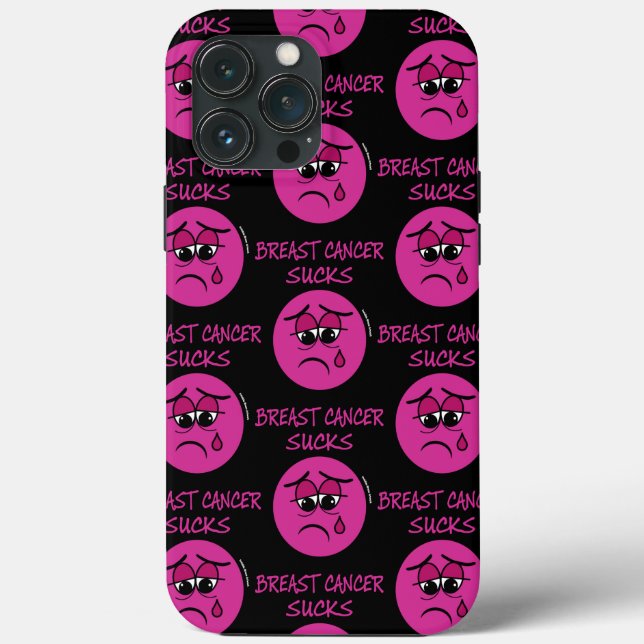 SUCKS...Breast Cancer Case-Mate iPhone Case (Back)