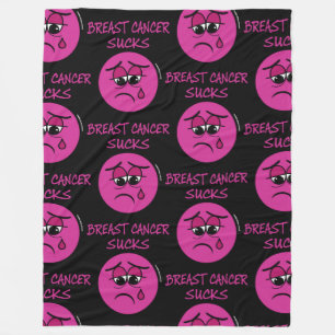 SUCKS...Breast Cancer Fleece Blanket