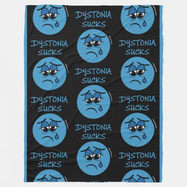 SUCKS...Dystonia Fleece Blanket (Front)