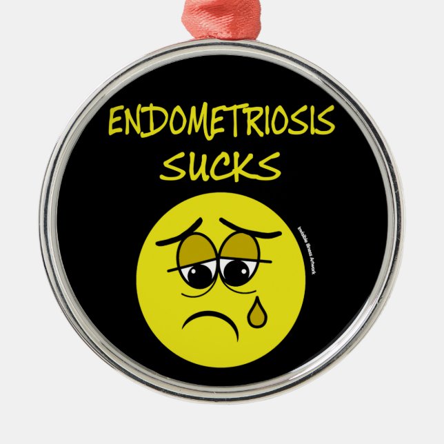 SUCKS...Endometriosis  Metal Ornament (Front)