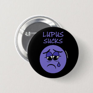 SUCKS...Lupus 6 Cm Round Badge