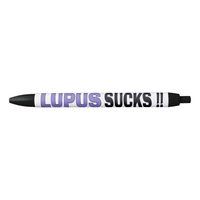 SUCKS...Lupus Black Ink Pen (Front)