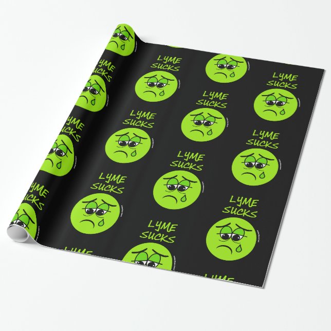 SUCKS...Lyme Wrapping Paper (Unrolled)