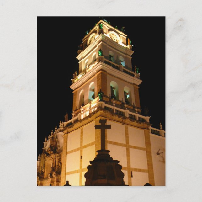 sucre church night postcard (Front)