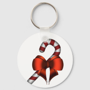 sucre d'orge + noeud key ring