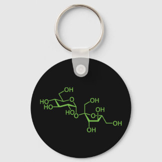 Sucrose Sugar Molecule Chemical Diagram Key Ring