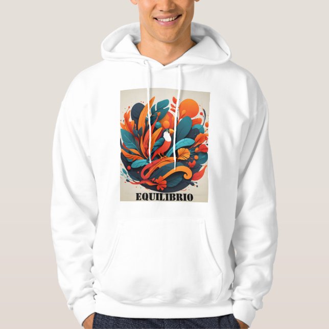 Sudadera Arte Simbólico de Equilibrio Natural Hoodie (Front)