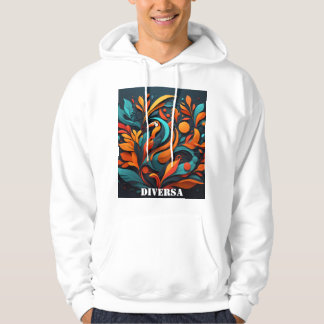 Sudadera con Arte Simbólico de Biodiversidad Hoodie