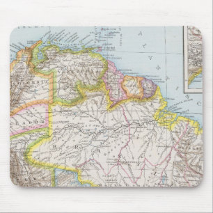 Sudamerika nordliches Blatt - South America Map Mouse Pad