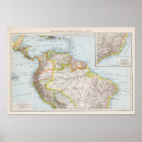Sudamerika nordliches Blatt - South America Map