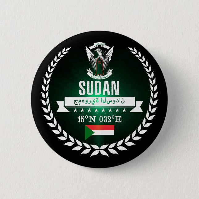 Sudan 6 Cm Round Badge (Front)