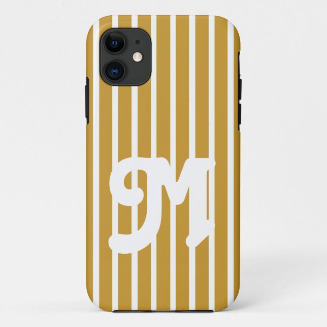 Sudan Brown Safari Stripe Case-Mate iPhone Case (Back)