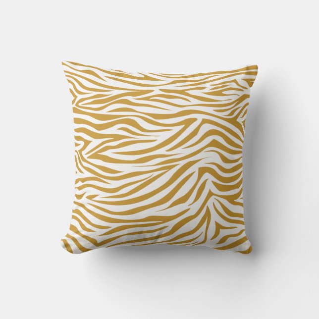 Sudan Brown Safari Zebra Cushion (Front)