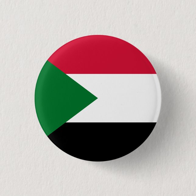 Sudan Flag 3 Cm Round Badge (Front)