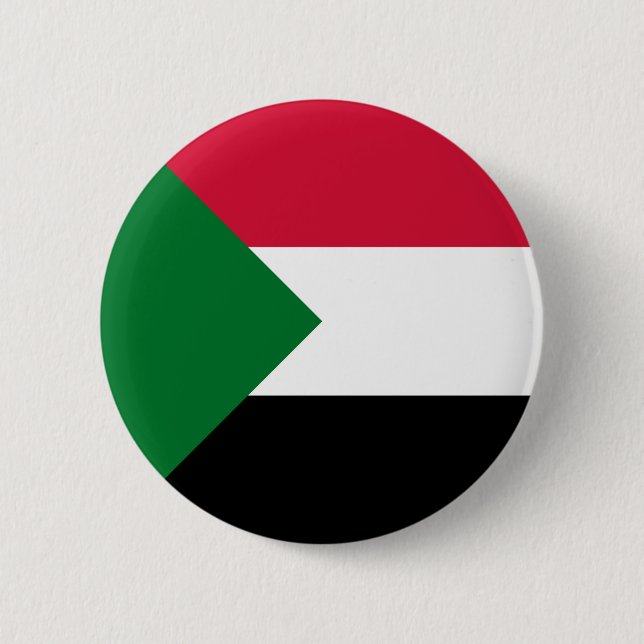 Sudan Flag 6 Cm Round Badge (Front)