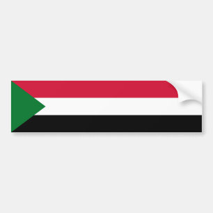 Sudan Flag Bumper Sticker