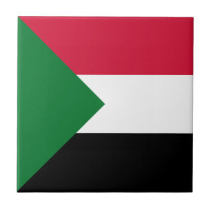 Sudan Flag Ceramic Tile