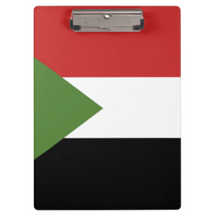 Sudan flag clipboard