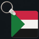 Sudan Flag Key Ring<br><div class="desc">Patriotic flag of Sudan.</div>