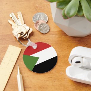 Sudan flag key ring