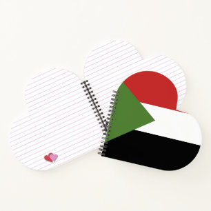Sudan flag notebook
