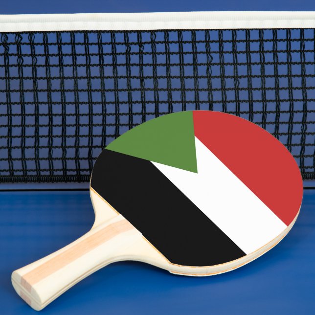 Sudan flag ping pong paddle (Insitu)