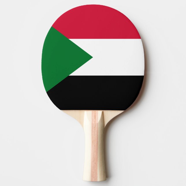 Sudan Flag Ping Pong Paddle (Front)