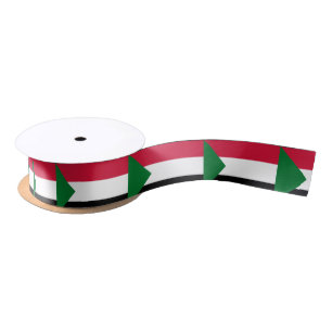 Sudan Flag Satin Ribbon