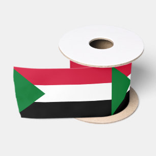 Sudan Flag Satin Ribbon