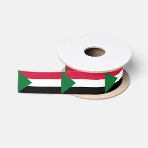 Sudan Flag Satin Ribbon