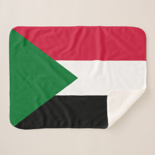 Sudan Flag Sherpa Blanket