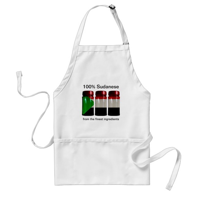 Sudan Flag Spice Jars Apron (Front)