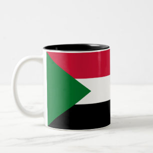 Sudan Flag Two-Tone Coffee Mug