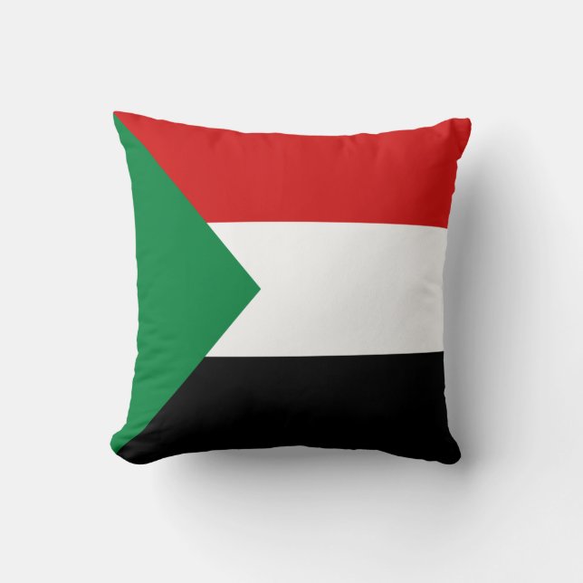 Sudan Flag x Flag Pillow (Front)