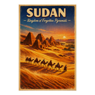 SUDAN – Kingdom of Forgotten Pyramids Poster
