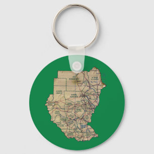 Sudan Map Keychain