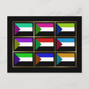 Sudan Multihue Flags Postcard