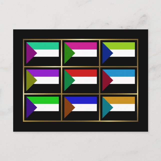 Sudan Multihue Flags Postcard (Front)
