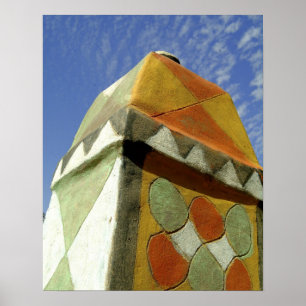 Sudan, North (Nubia), Decorated roof Poster